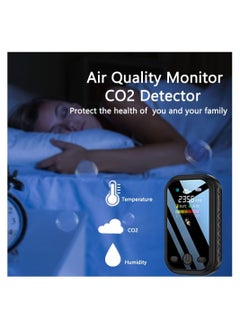 KASTWAVE Mini CO2 Detector,  Portable Air Quality Monitor, Multi-Function Temperature Humidity Meter, Air Quality Meter Detects PM2.5, PM10, PM1.0 with Alarm for Home Indoor Travel  - Image 5