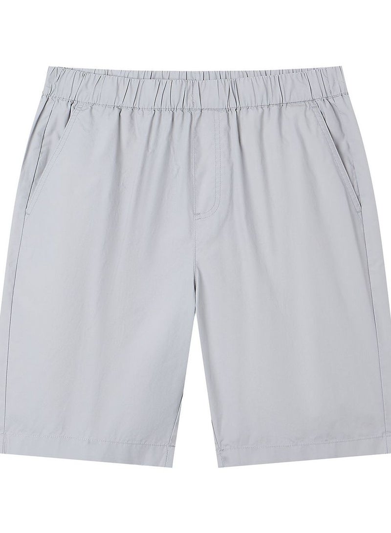 GIORDANO Men Regular Cotton Twill Elastic Shorts - Image 3