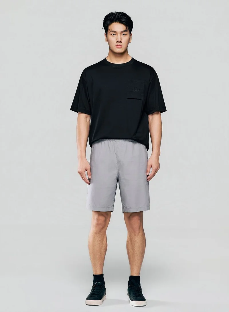 Giordano Men Regular Cotton Twill Elastic Shorts