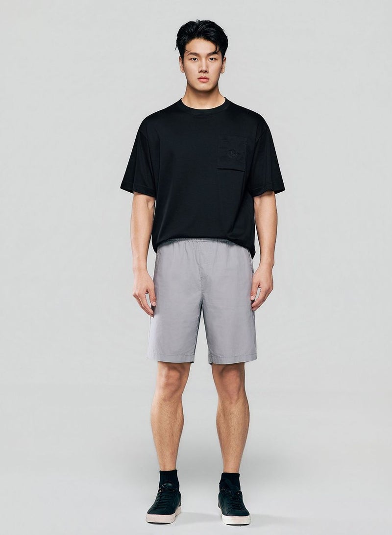 GIORDANO Men Regular Cotton Twill Elastic Shorts - Image 2