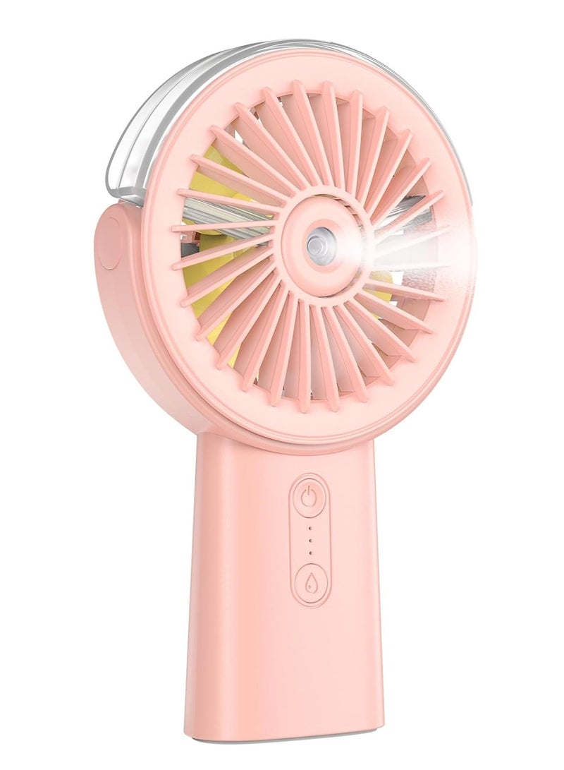 general Misting Fan Portable Handheld Fan, 4000mAh Hand Held Mist Fan Rechargeable Power Bank, 90° Adjustable Small Mister Fan, Personal Cooling Water Spray Fan - Image 1