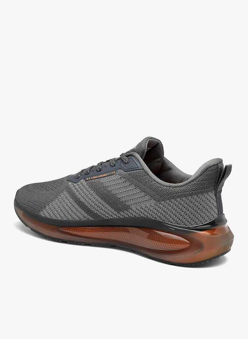 Asian  Men's Grey and Orange Running Shoes for Men and Boys for Men | Best Price UAE