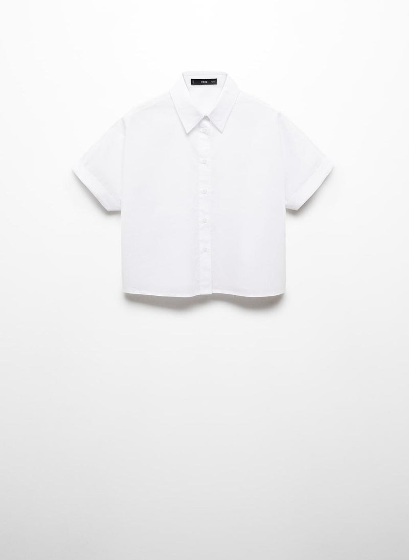 MANGO - Cotton Crop Shirt - Image 1