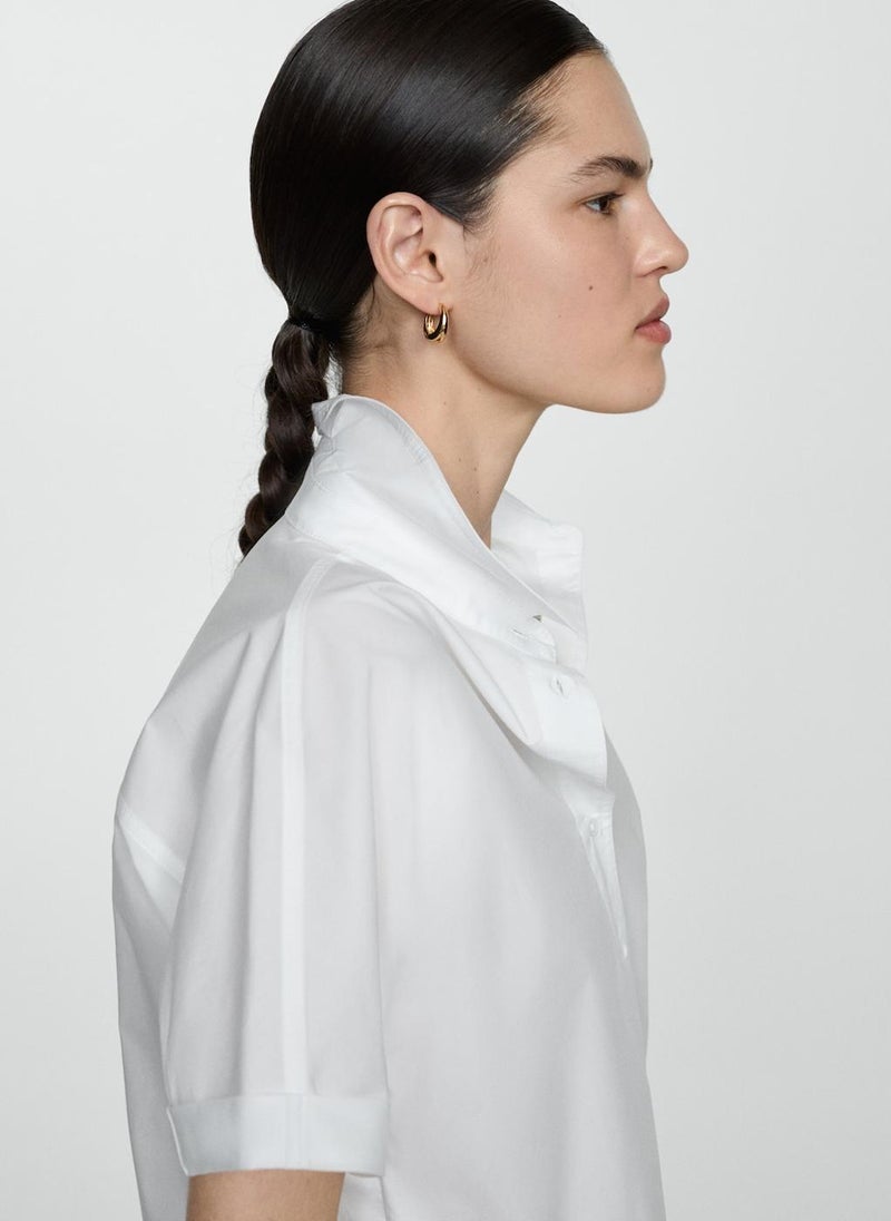MANGO - Cotton Crop Shirt - Image 1