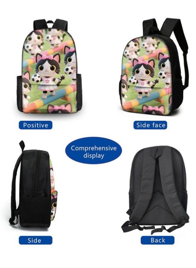 Bright Li Fire Unlock the new fashion of childish fun! Three-piece set of bags, cartoon elements for children and teenagers (students, children, friends' outings, mountain climbing, schooling, etc. can be used) - 46 - Image 3