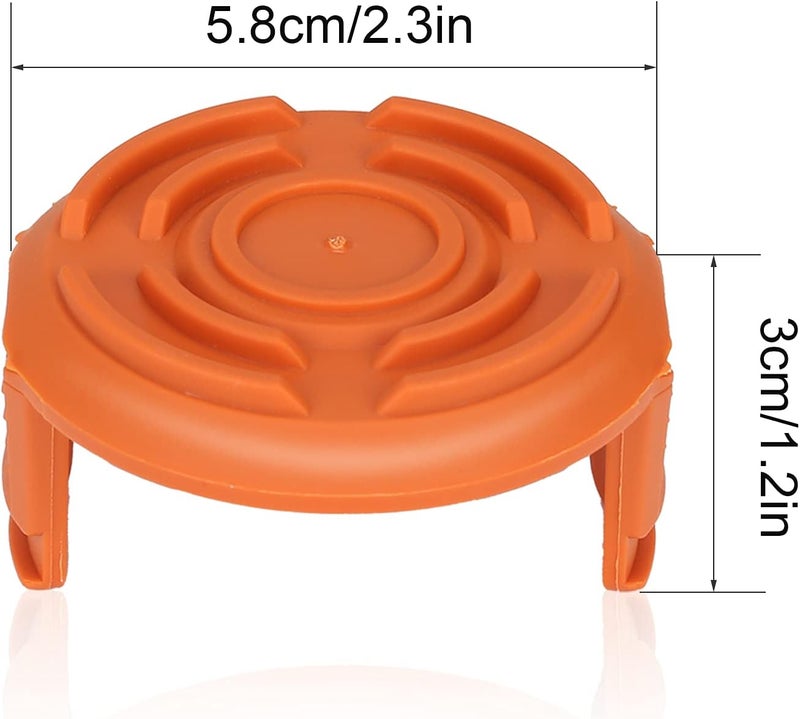 THTEN Wa0010 GT Trimmer Replacement Spool Cap Covers,WA6531 Trimmer Cap Compatible with Worx WG155 WG180 String Trimmers,50006531 Trimmer Line Cover,Weed Eater Spool Cap for Worx Parts (4 Pack) - Image 3