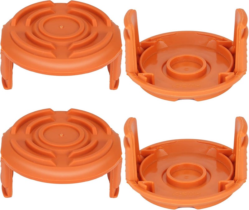 THTEN Wa0010 GT Trimmer Replacement Spool Cap Covers,WA6531 Trimmer Cap Compatible with Worx WG155 WG180 String Trimmers,50006531 Trimmer Line Cover,Weed Eater Spool Cap for Worx Parts (4 Pack) - Image 1