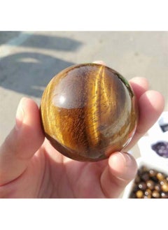 Generic Natural Tiger's Eye Energy Stone, Size 40mm, Yellow Spherical Color  - Image 1