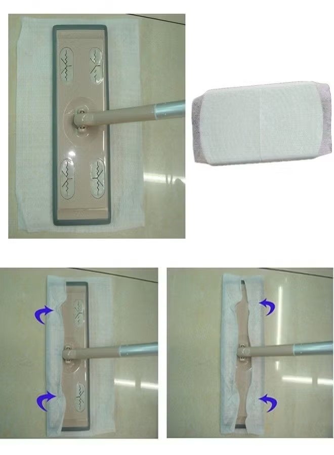 Realfrog 2 Packs of Dry Sweeping Cloths, Disposable Pads for Floor Mops, Dusting Cloths Electrostatic Cloths, Microfiber Mop Pads，Disposable Duster Refills Mops for Cleaning Hardwood Floor Dust, Disposable Paper Clean Dust & Hair for Floor, Window, Camera, TV, Wall ,Door, 30 Tablets Per Pack - Image 5