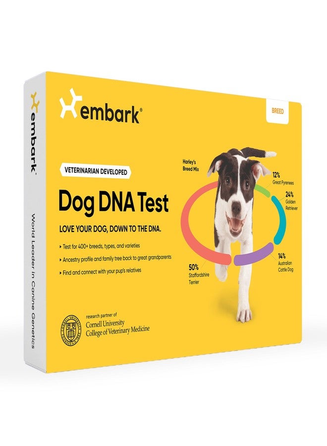 Embark Breed Identification Kit - Most Accurate Dog DNA Testing Kit - 99% Breed Ancestry Accuracy for Mixed Breed Dogs - Plus Relative Finder & Family Tree - Image 1