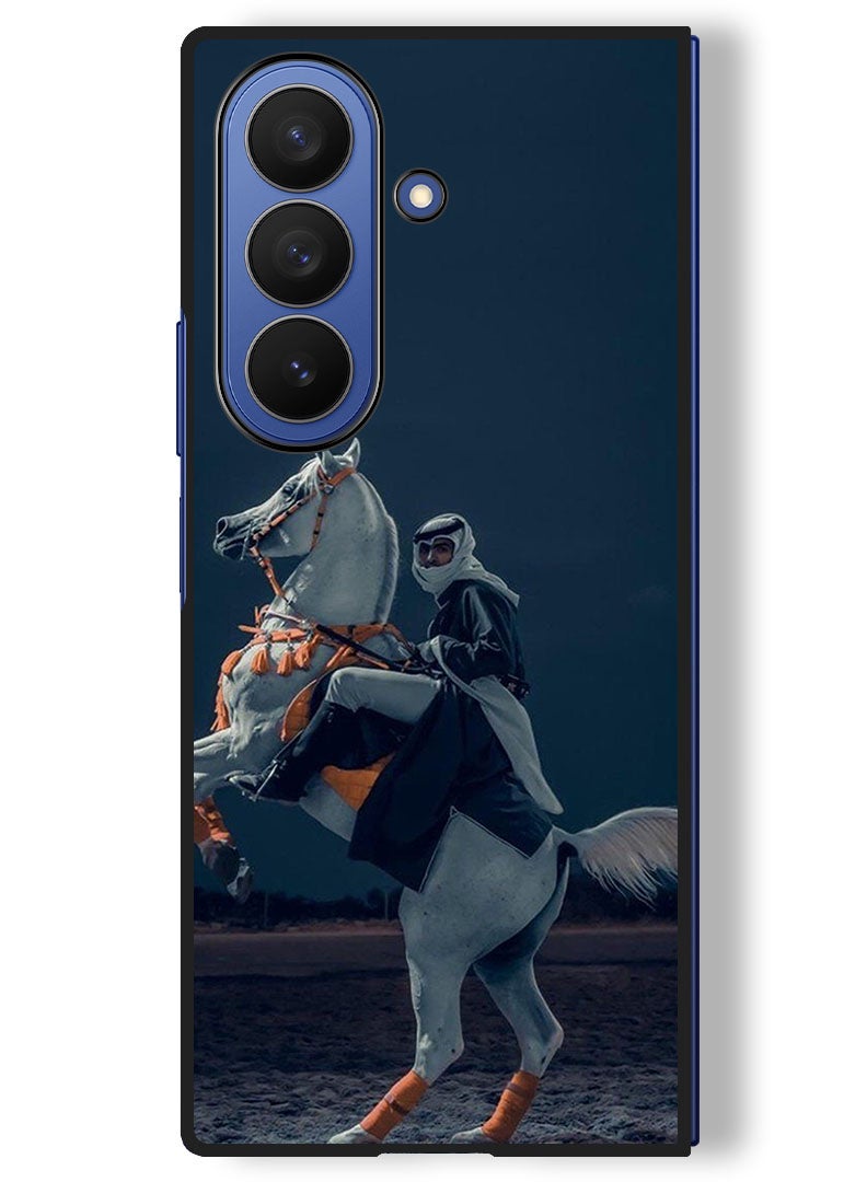 Theodor Case Compatible with Samsung Galaxy Z Fold 7 - 8 Inch Protection Shockproof Bumper Cover Horse - Image 1