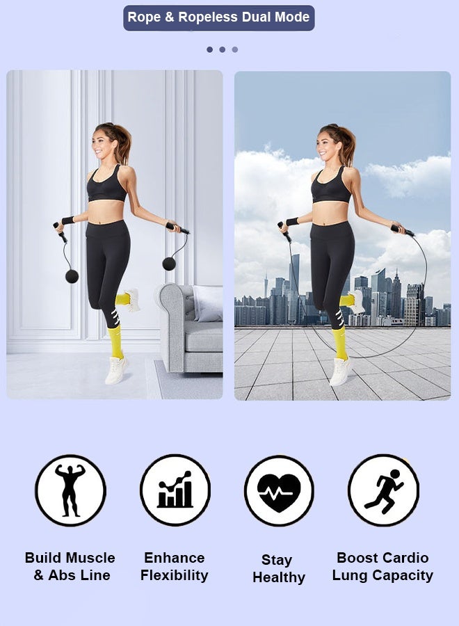 Wish Plus Adjustable Speed Heavy Weighted Steel Professional Steel Wire Jump Rope|Ball Bearing High Speed Jump Rope|Heavy Skipping Rope PVC Weighted Speed Exercise Jump Rope|360 Degree rotation 3M Rope Length (Black) - Image 2