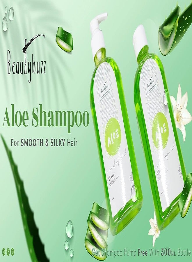 Beauty buzz Aloevera Shampoo Extract of Moringa & Methi | No Parabens & Sulphate | Helps in Hair Growth & Dandruff | Good For Healthy Hair Growth - 500ml - Image 4