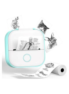 phomemo T02 Inkeless Mini Sticker Printer - Premium Green Gift Box with 3 Free Paper Rolls! Bluetooth Thermal Pocket Printer for Notes, Stickers, Photos, and DIY Crafts. Ideal for Gifts and Special Occasions.  - Image 2