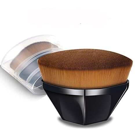 Fayby Foundation Brush Iron Type Makeup Brush for Face Blush Liquid Powder Foundation Brush for Blending Liquid Cream or Flawless Powder Cosmetics with Protective Case Multicolor - Image 1