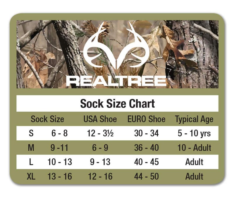 Realtree Men's Lightwieght Calf Socks, Size Medium - Image 2