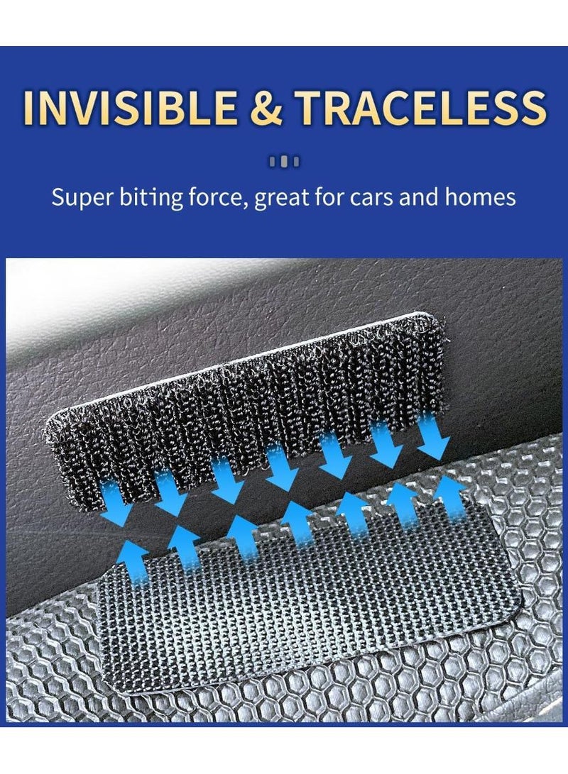 ثري ام شرائط فيلكرو شديدة التحمل (6 × 2 سم)، 20 مجموعة من لاصق 3 ام في اتش بي، مقاومة للماء والحرارة، اسود، مثالية للاستخدام الداخلي والخارجي - Image 4