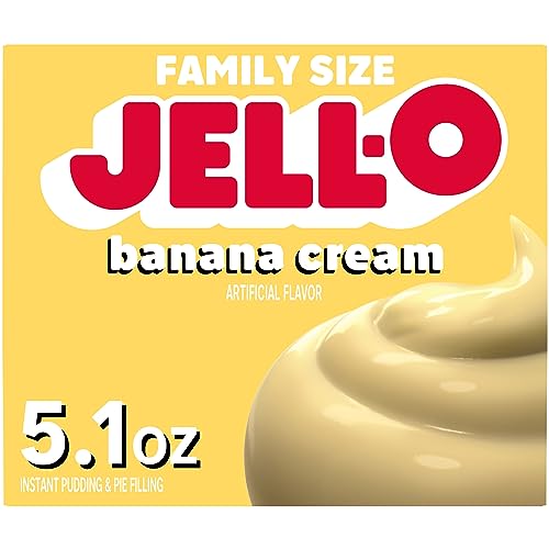 Jell-O Banana Cream Instant Pudding & Pie Filling Mix (5.1 oz Box) - Image 1