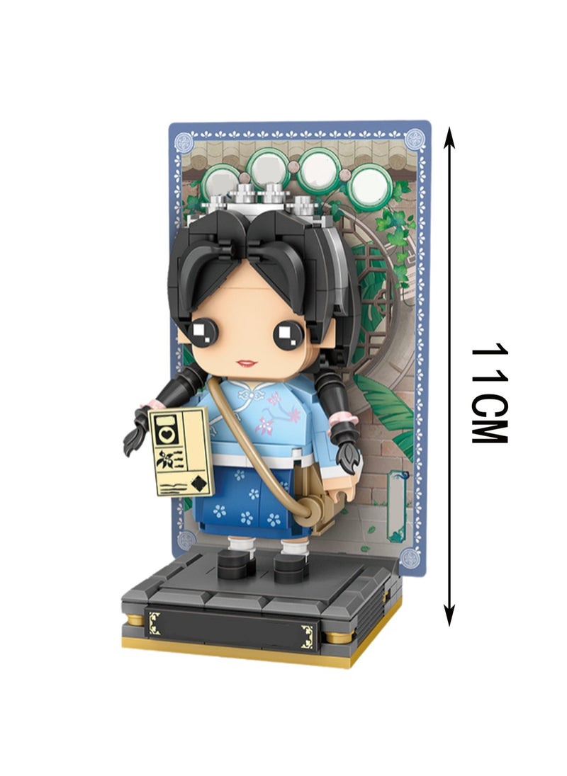 260pcs Backpack Girl Model Set Building Blocks Creative Diy Simulation Collection Building Assembly Children'S Toys  - Image 2