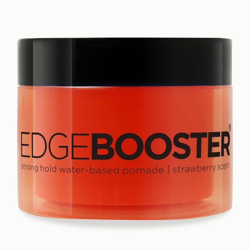 Style Factor Edge Booster Strong Hold Water-Based Pomade | Formulated with Argan Oil for Moisture & High Shine | Long Lasting Edge Control Gel | Strawberry, 3.38 oz - Image 1