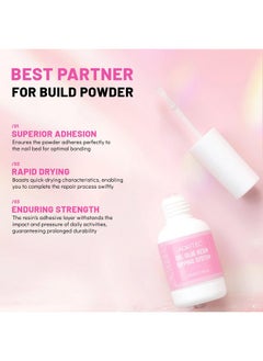 Aokitec Clear Dip Powder For Nails - 28G Build Powder Nail Repair Kit With 15Ml Nail Repair Glue For Broken Cracked Split Weak Nails Ideal Solution Emergency Easy Quick Fix Air Dry Salon Home Use  - Image 5