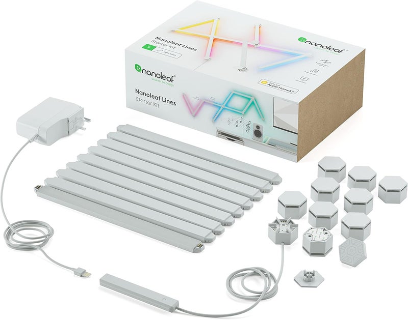 Nanoleaf Lines, Multicolor, Starter Kit - 9 Light Lines - Image 2
