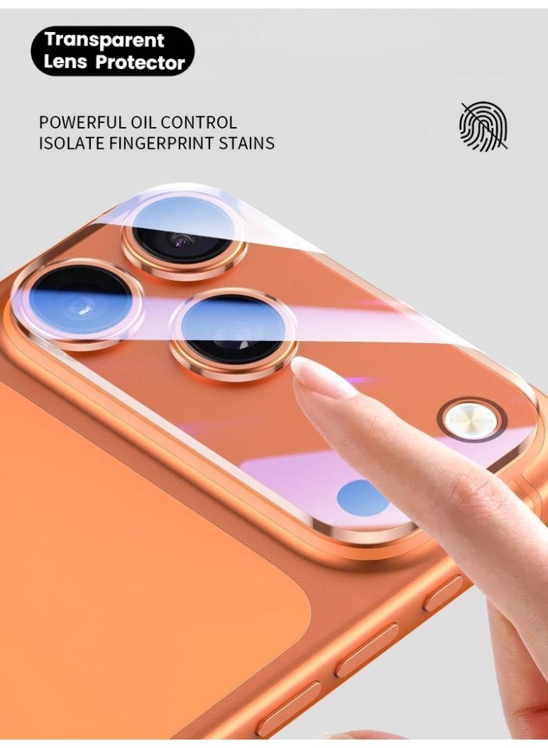 Camera Protector Sticker for iPhone 17 Pro max, Transparent Camera Lens Protector Ultra HD Clear for iPhone 17 Pro Max, Anti-Scratch, Easy Installation, Compatible with Most Cases, Ultra-thin Tempered Glass, 1 Pack - Transparent - Image 3