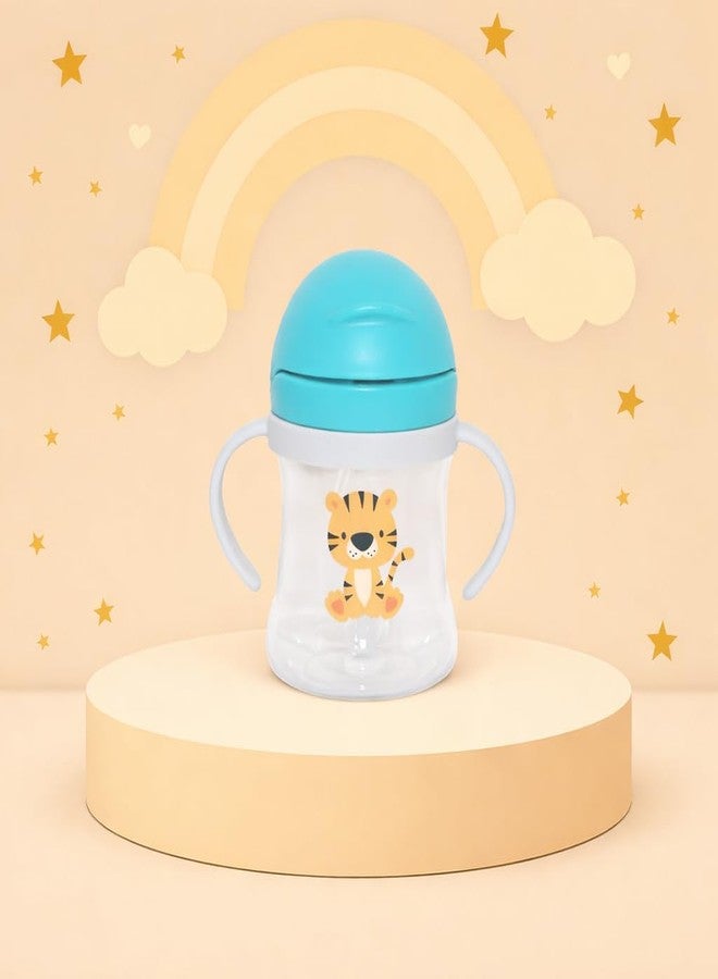 أليا زجاجة رضاعة للأطفال من Alya The Cheeky Kidzz Premium بسعة 200 مل، مزودة بماصة، مناسبة لإطعام الأطفال بالماء والحليب والسوائل (التصميم 611). - Image 1
