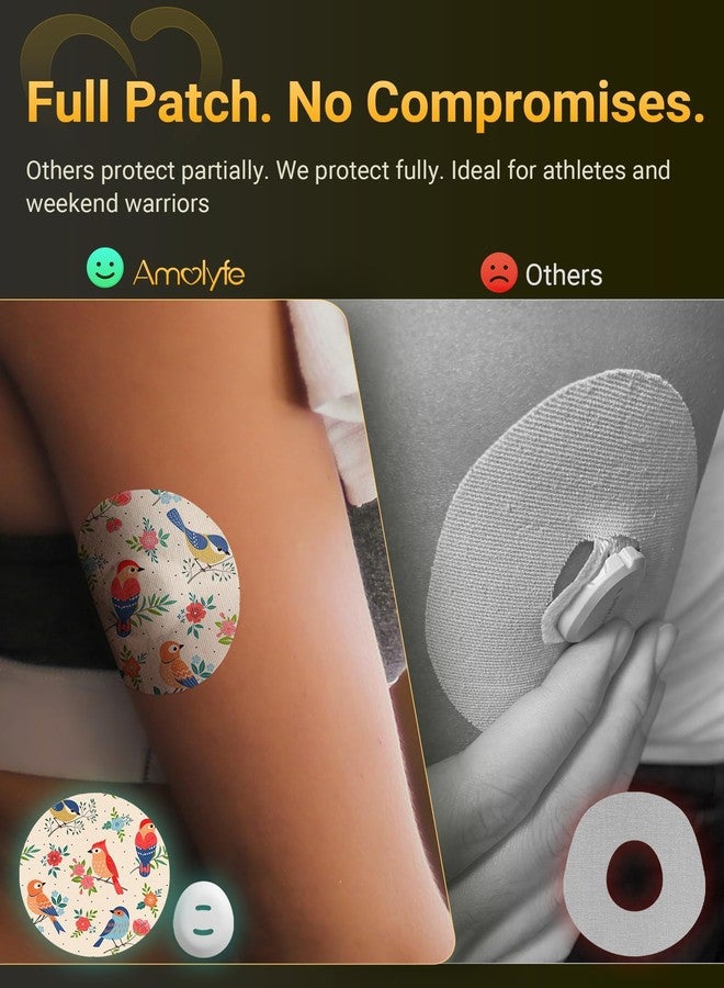 Amolyfe Dexcom G7 Over Patches Waterproof, 10 Pack Dexcom Stelo Overpatches, Bump-Proof with Hard Cap, Breathable, Medical Adhesive, 10-Day CGM Protection (Butterfly) - Image 4