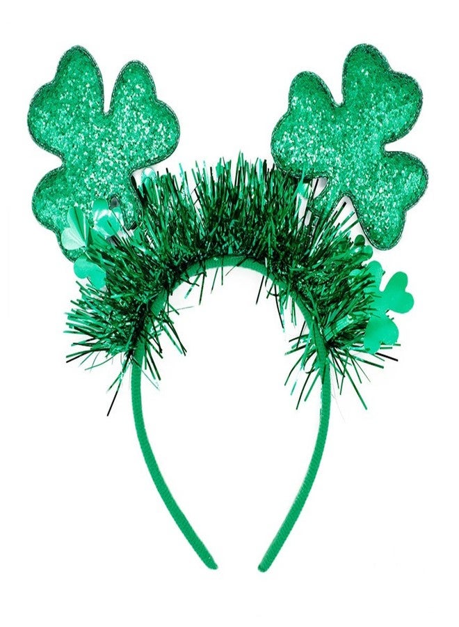 Ankelesz St. Patrick's Day Headbands Green Clover Hair Bands for Women Girls - Image 1