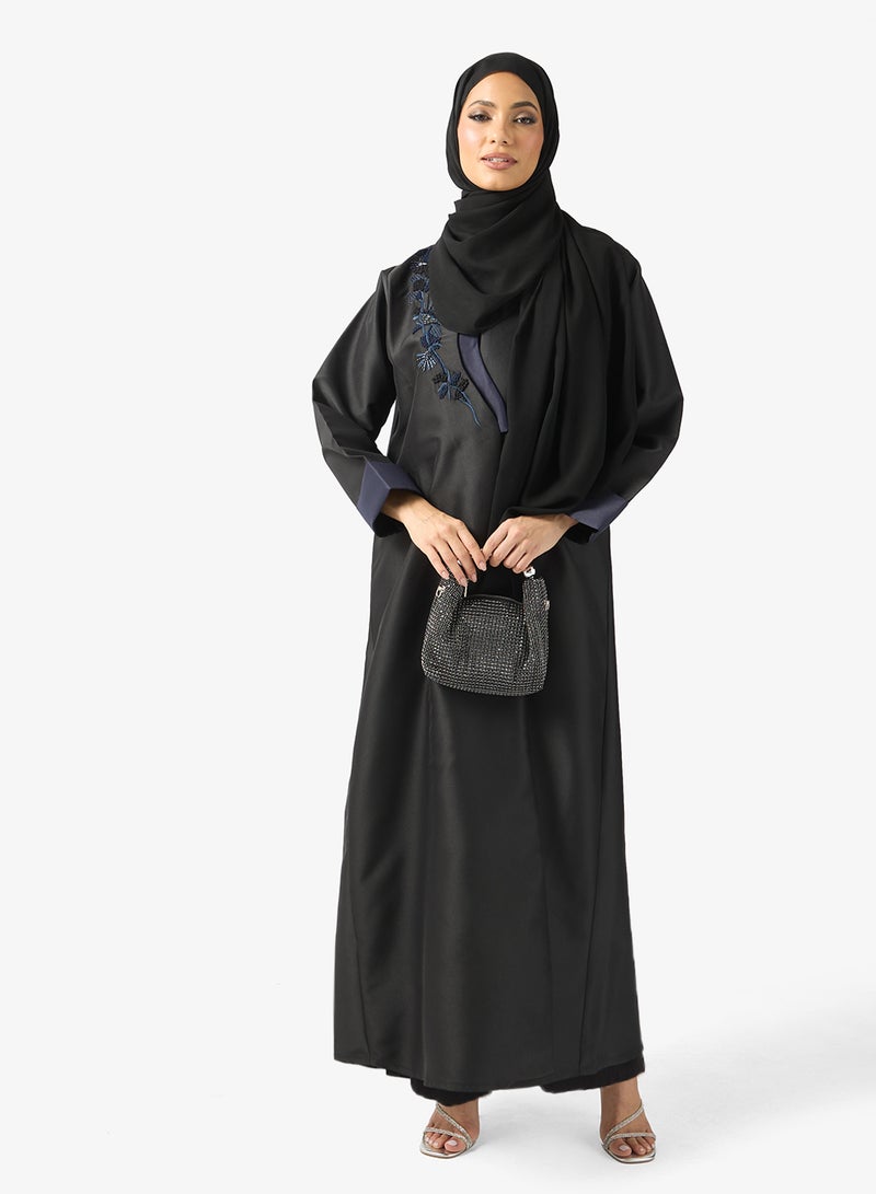 خزانة عباية بياقة مزدوجة وشيلة - Image 5