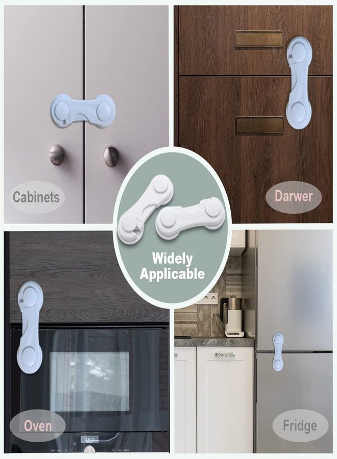 ClickFit Kids Safety Locks for Cabinets & Drawers - Baby Proofing Latches with Strong Adhesive - Child Safety Locks for Kitchen, Appliances, Toilet - Easy Install, No Tools Needed (10, Standard) - Image 5