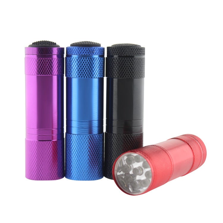 Bright Aluminum Alloy Mini Flashlight Portable Home Camping Blue Blue