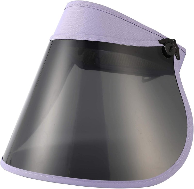 Beevarn Store Sun Visors Hats Women Roll up Adjustable Outdoors Wide Brim Clear Visor Cap - Image 1