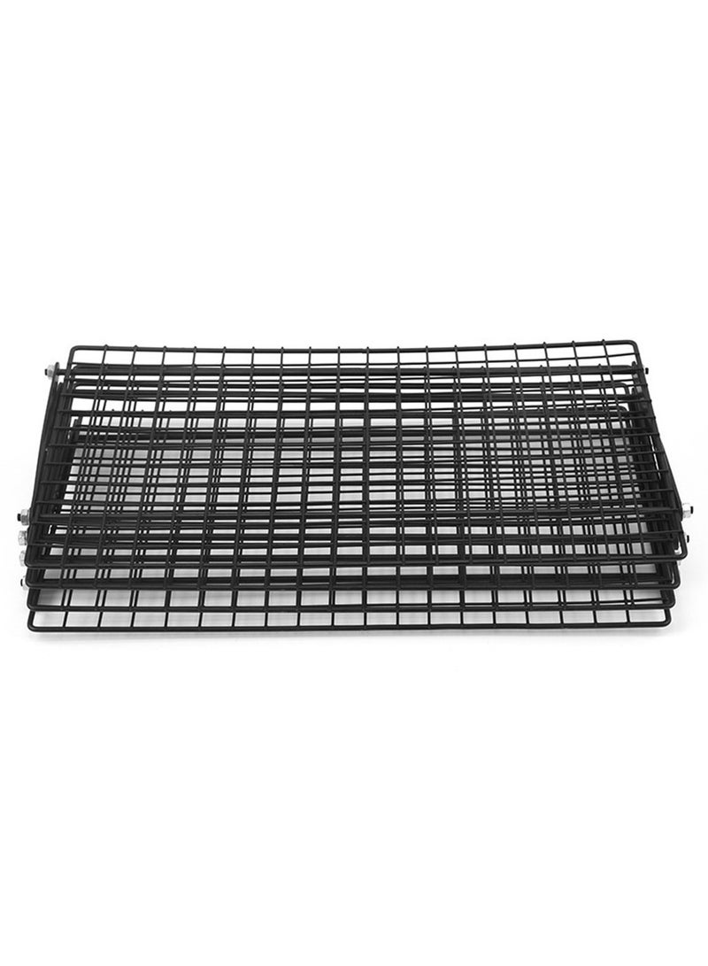 4-Tier Foldable Grilling Drying Rack Non-stick Iron Cooling Rack for Cookies Baking Outdoor Collapsible Camping Picnic Stand - Image 4