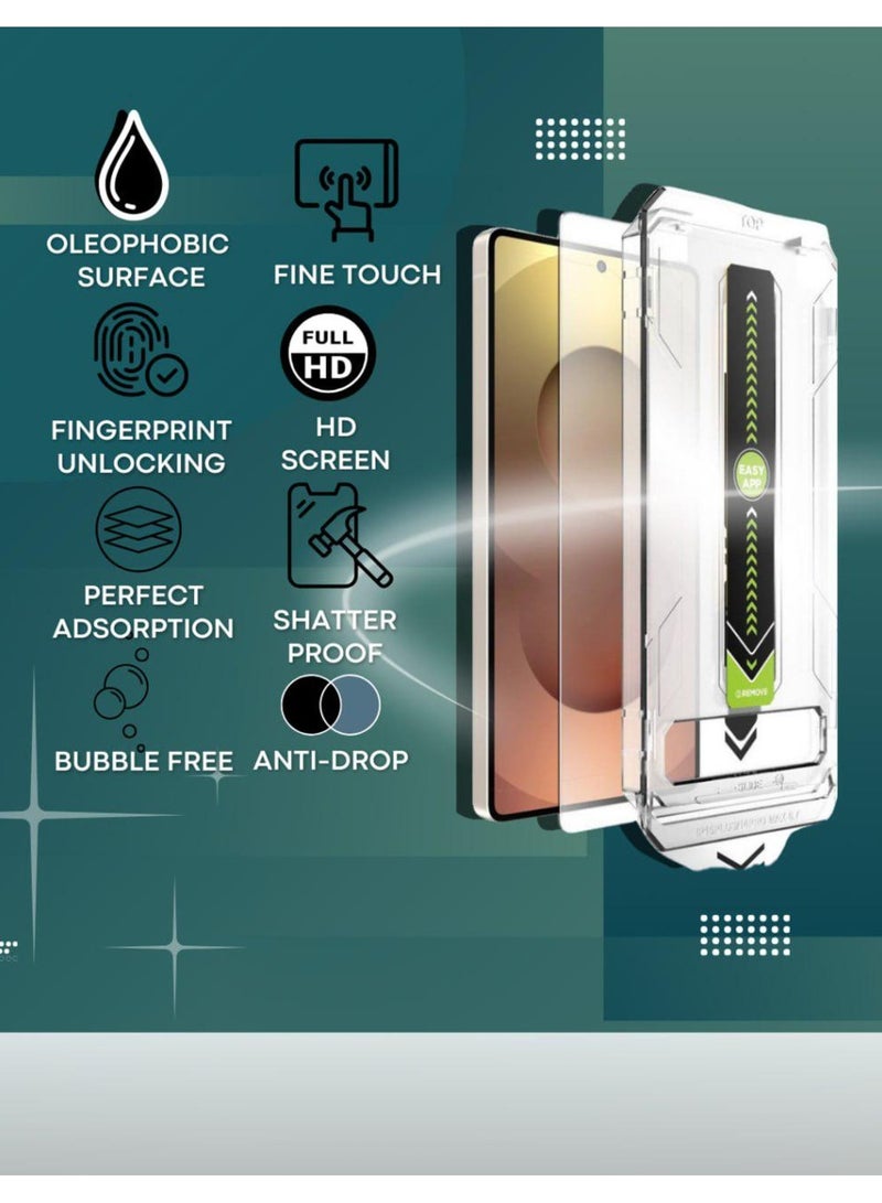 Tempered Glass Screen Protector for Samsung Galaxy S25 Ultra 6.9 inch with Dust Free Easy Application - Ultra Clear, Scratch Resistant, and HD Clear Screen Guard(Clear)  - Image 3