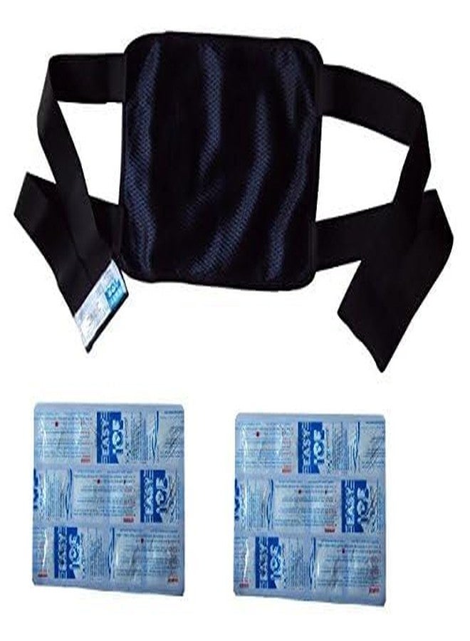 Easy Ice Cold/Hot pain relief pack with belt for Back, knee, elbow shoulder and all big joints. Size: 30 x 20 cm - Image 1