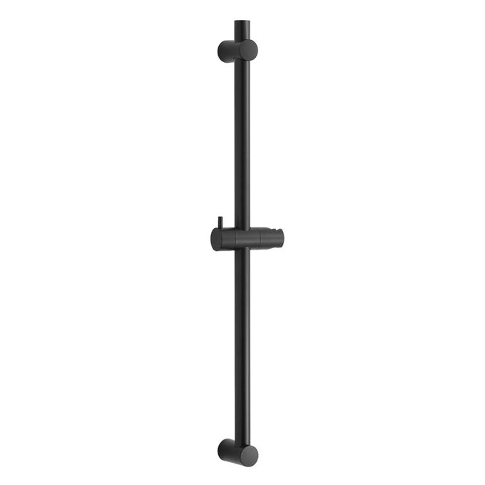 SHOWER RISER RAIL 68CM WALL MOUNTED SHOWER RAIL ADJUSTABLE DISTANCE 38 TO 66CM WITH HANDHELD SHOWER HEAD HOLDER REPLACEMENT FOR SHOWER MATTE BLACK
