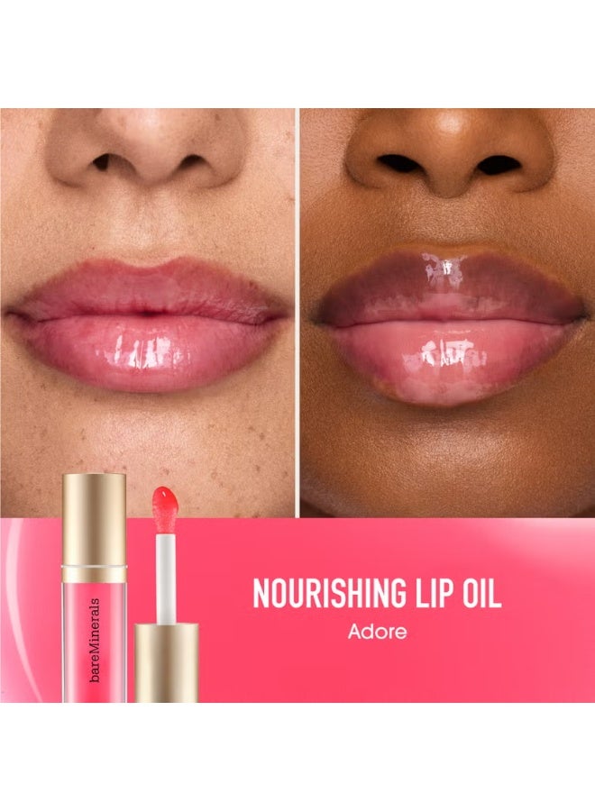 بير ماينرالز زيت الشفاه المغذي من Bare Minerals - لون Adore، 3.8 مل - Image 2