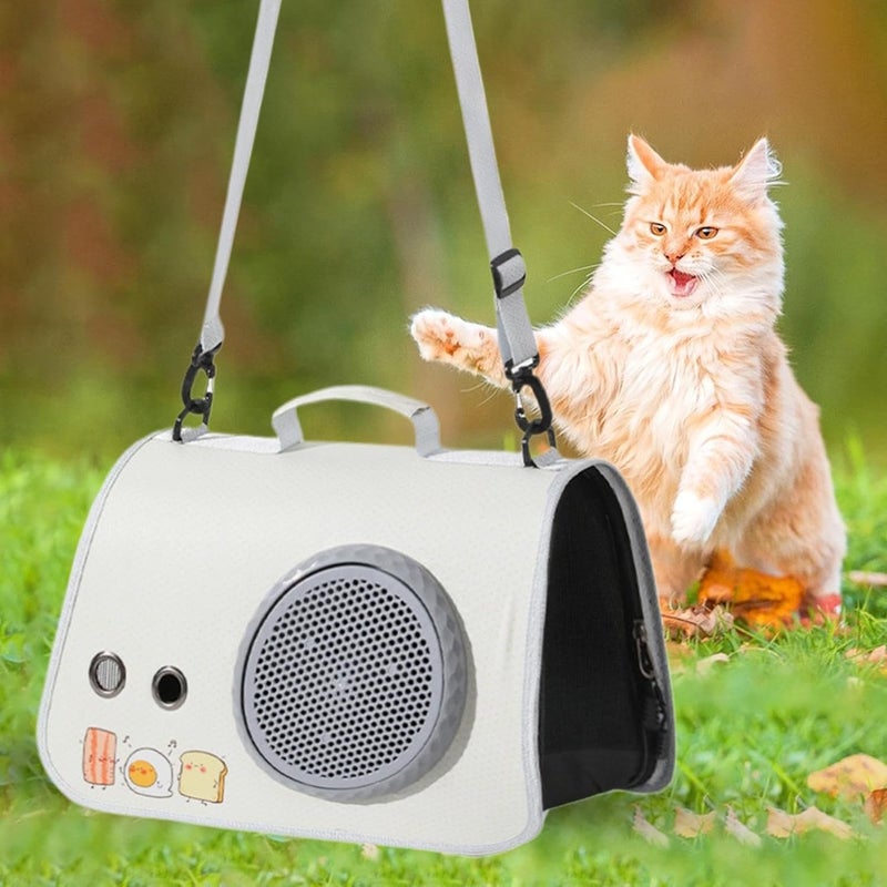 KASTWAVE Multi usage Cat Carrier, Shoulder Bag for Traveling Cats and Small Pets, Soft-Sided Portable Pet Cat Bag, Pet Travel Carrier Up for Comfortable Mesh Ventilation Outdoor Worldwide simple practical design - Image 3