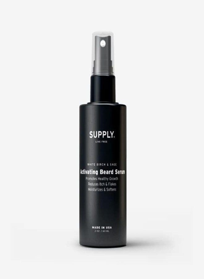 Supply Activating Beard Serum - Plant-Based Ingredients with Biotin & Red Clover Extract to Promote Beard Growth, Revive Follicles & Support a Fuller, Thicker Beard - 2.0oz - Image 2