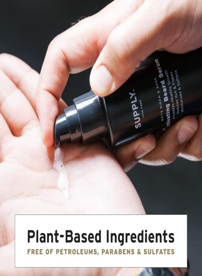 Supply Activating Beard Serum - Plant-Based Ingredients with Biotin & Red Clover Extract to Promote Beard Growth, Revive Follicles & Support a Fuller, Thicker Beard - 2.0oz - Image 3