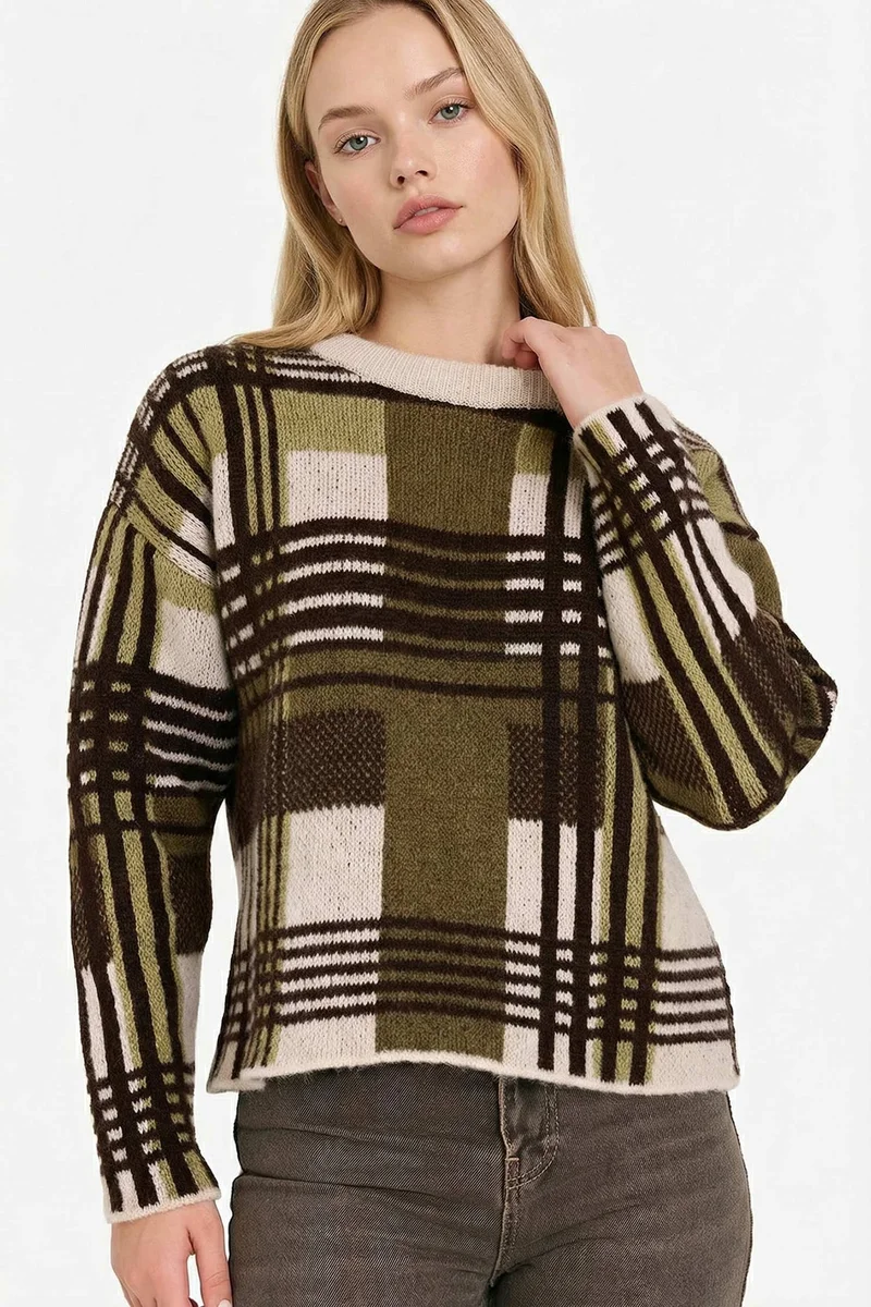 Defacto Regular Fit Crew Neck Pullover