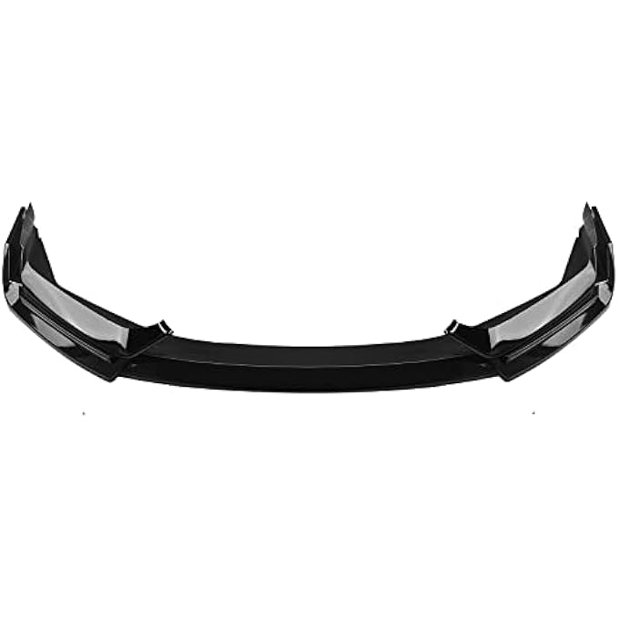 AUSMILA for Honda Civic Si Hatchback 2017-2021 Front Bumper Spoiler Lip Kit Glossy Black - Image 1