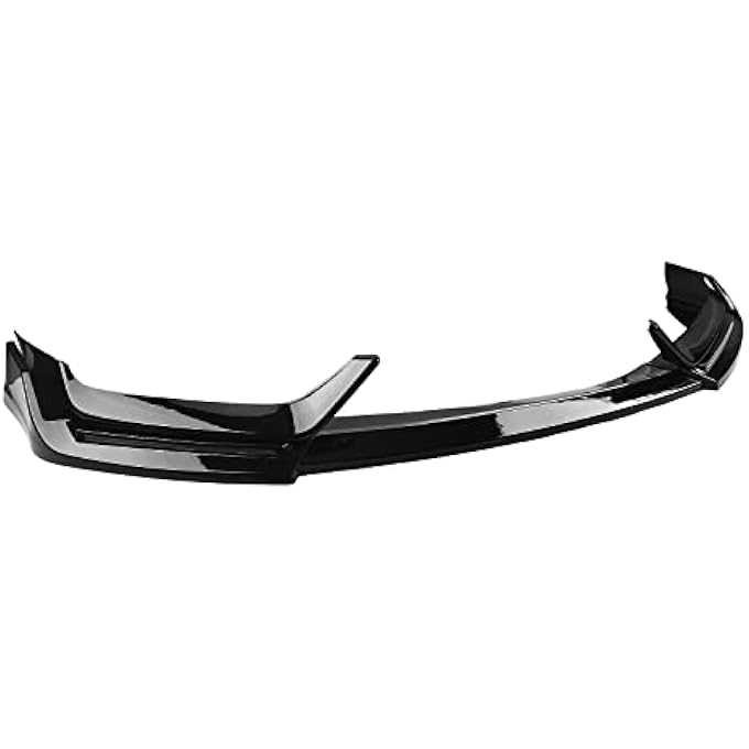 AUSMILA for Honda Civic Si Hatchback 2017-2021 Front Bumper Spoiler Lip Kit Glossy Black - Image 4