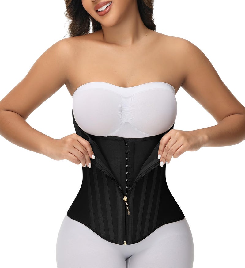 SHAPSHE Waist Trainer for Women Tummy Control Waist Cincher Corset Shapewear Hourglass Sport Workout Body Shaper Belly Band Hook - Image 1