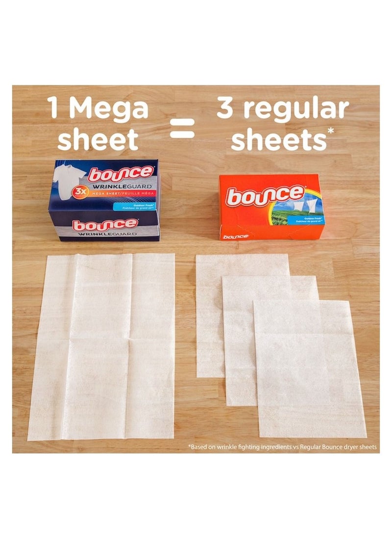 Bounce WrinkleGuard Mega Dryer Sheets, Outdoor Fresh 60 Count - pzsku/ZEC7B9830AB11B21FE3F3Z/45/_/1662795195/0bc47bee-6152-4cdc-a719-ed3daeeb869a