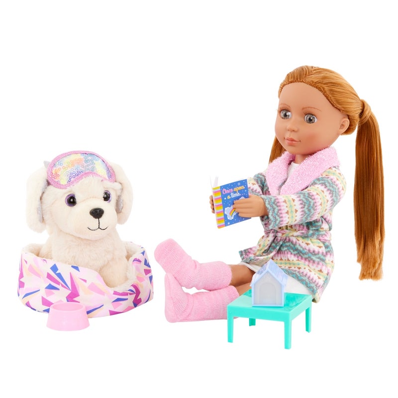 Glitter Girls - Zeke Dog Plush Pet with Bed Playset - GG57264 - Image 2