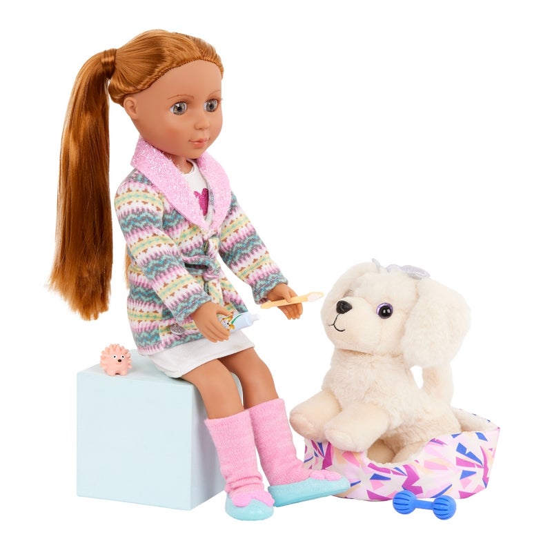 Glitter Girls - Zeke Dog Plush Pet with Bed Playset - GG57264 - Image 3