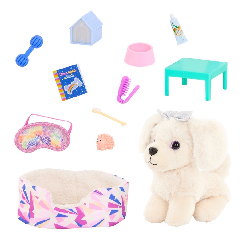 Glitter Girls - Zeke Dog Plush Pet with Bed Playset - GG57264 - Image 1